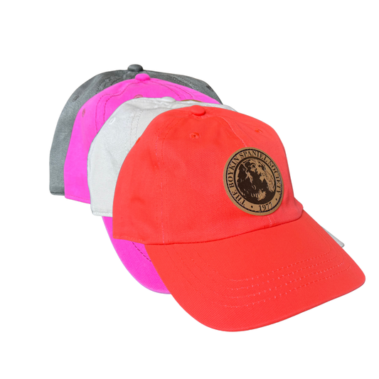 Youth Chino Washed Relaxed Hat – Boykin Spaniel Society Leather Patch