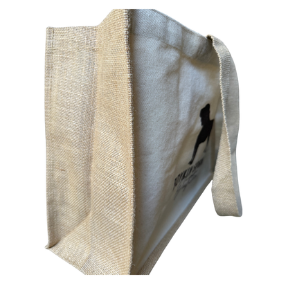 Boykin Spaniel canvas and jute market tote bag