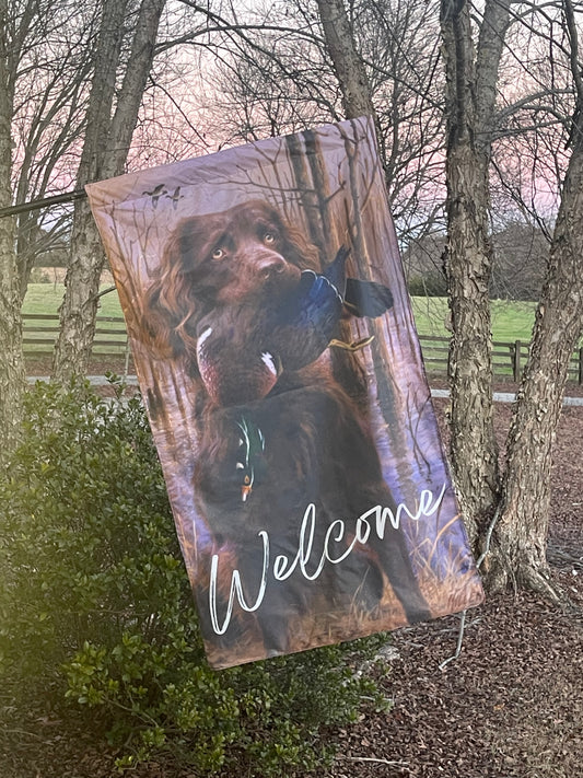 Top Dog - Boykin Spaniel House Flag 3’ X 5’