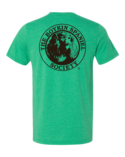 Short Sleeve T-Shirt Boykin Spaniel Society Official Seal (8 colors)