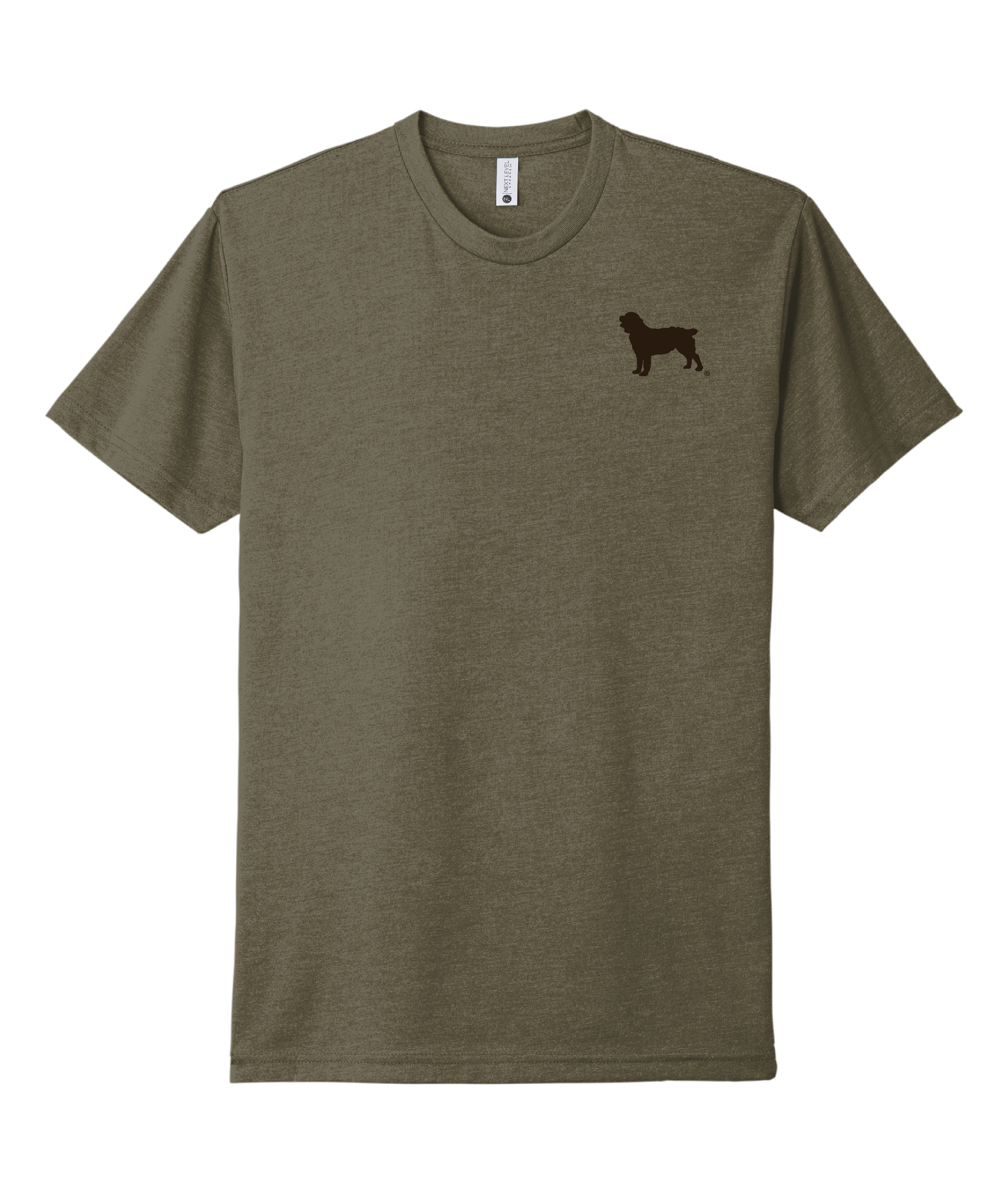 Military Green Boykin Spaniel Society official logo t-shirt