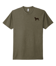 Load image into Gallery viewer, Military Green Boykin Spaniel Society official logo t-shirt
