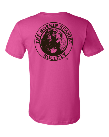 Short Sleeve T-Shirt Boykin Spaniel Society Official Seal (8 colors)