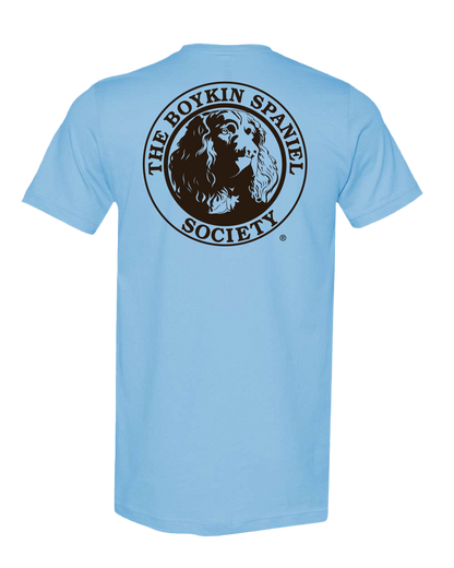Short Sleeve T-Shirt Boykin Spaniel Society Official Seal (8 colors)