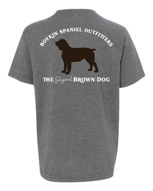Youth Short Sleeve T-shirt Original Brown Dog