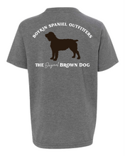 Load image into Gallery viewer, Youth Short Sleeve T-shirt Original Brown Dog
