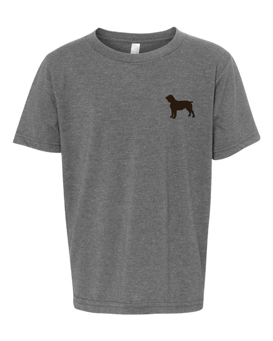 Youth Short Sleeve T-shirt Original Brown Dog