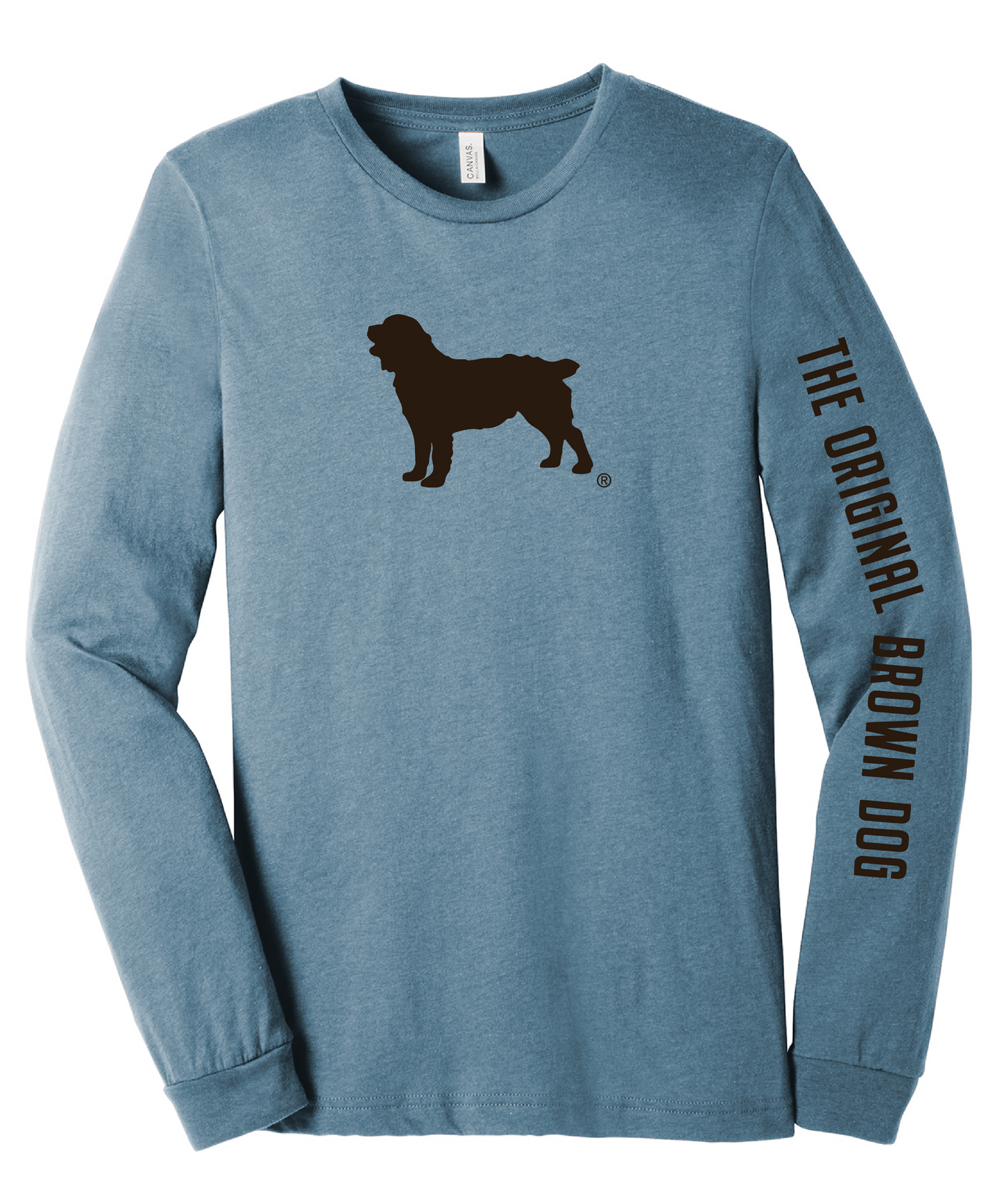Long Sleeve Unisex T-Shirt - Boykin Spaniel Society Official Boykin Silhouette (8 colors)