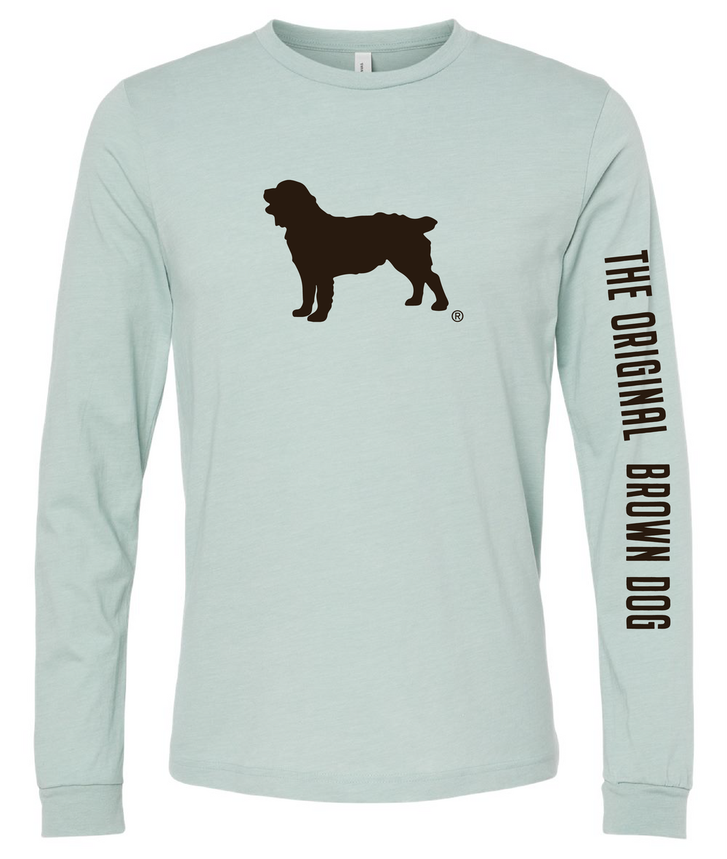 Long Sleeve Unisex T-Shirt - Boykin Spaniel Society Official Boykin Silhouette (8 colors)