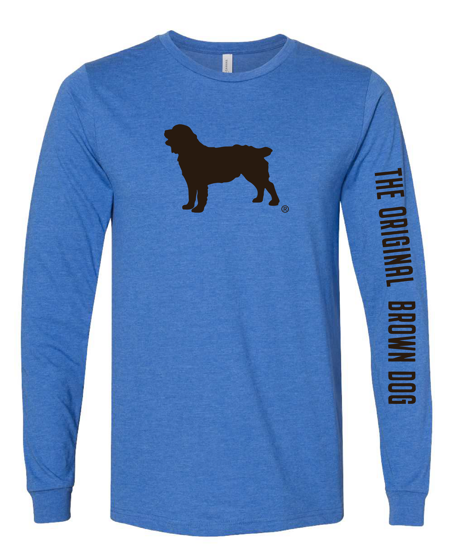 Long Sleeve Unisex T-Shirt - Boykin Spaniel Society Official Boykin Silhouette (8 colors)