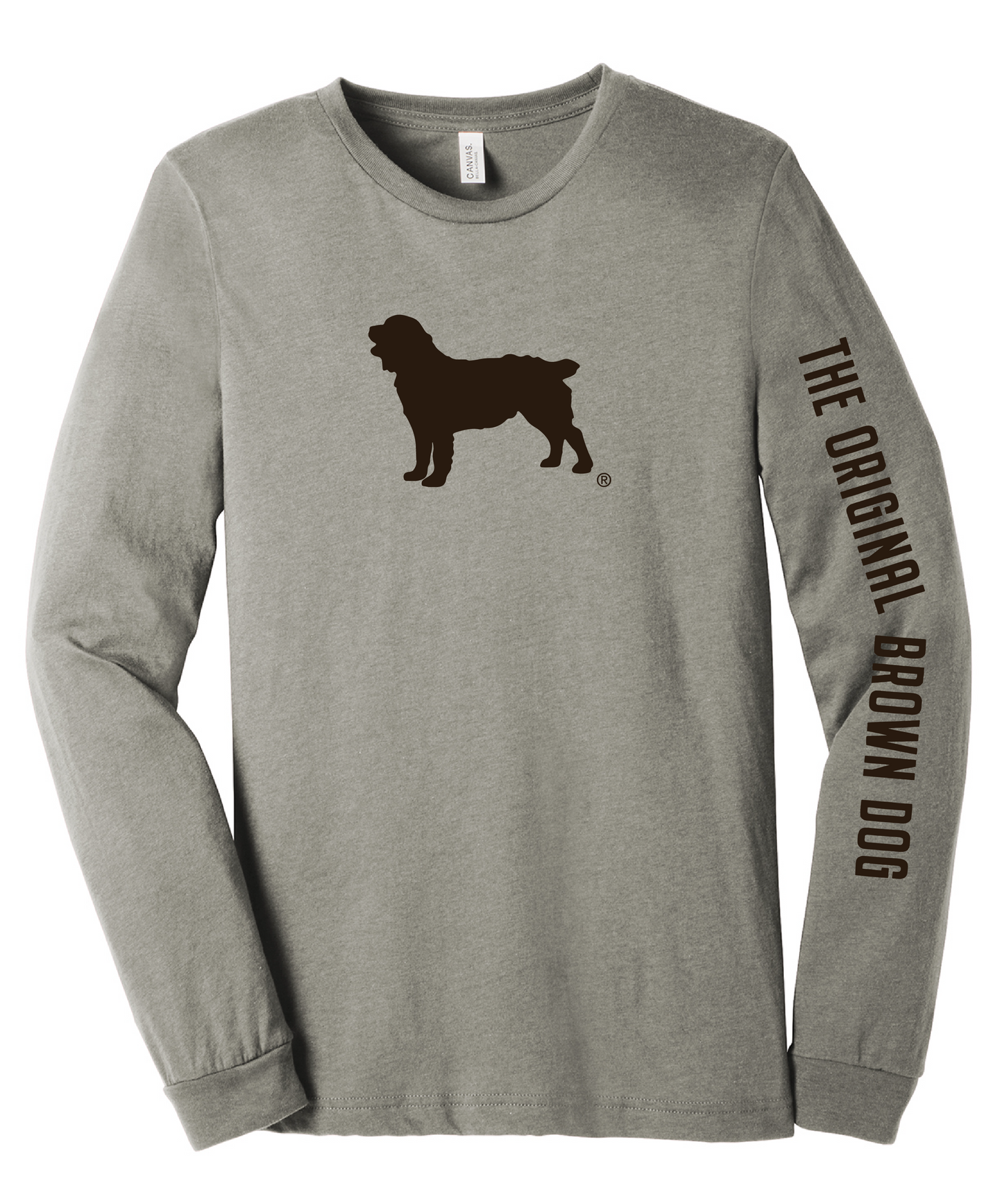 Long Sleeve Unisex T-Shirt - Boykin Spaniel Society Official Boykin Silhouette (8 colors)