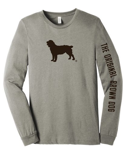 Long Sleeve Unisex T-Shirt - Boykin Spaniel Society Official Boykin Silhouette (8 colors)