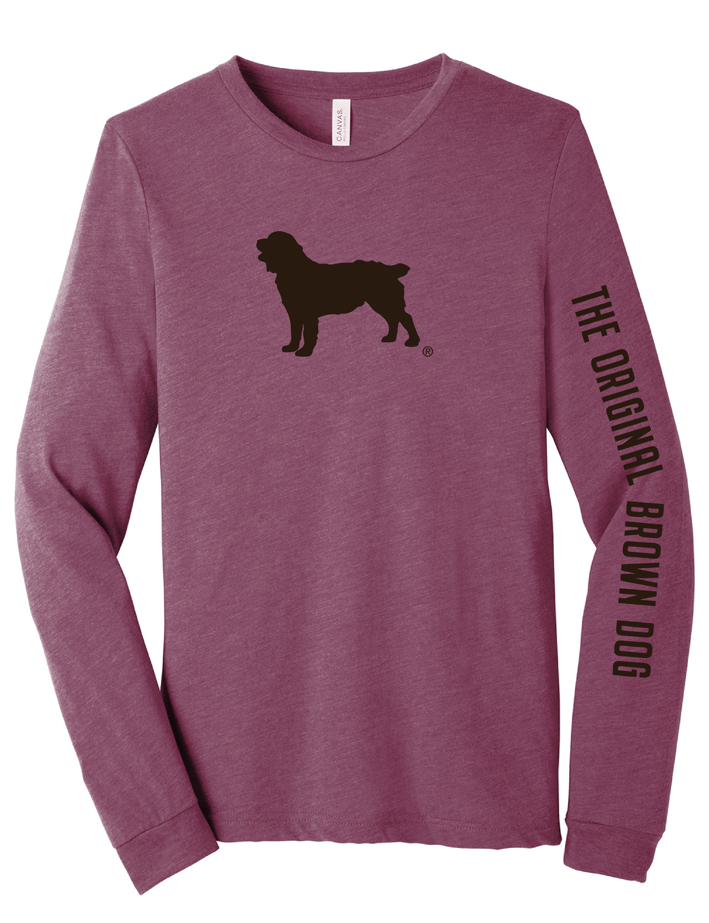 Long Sleeve Unisex T-Shirt - Boykin Spaniel Society Official Boykin Silhouette (8 colors)