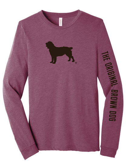 Long Sleeve Unisex T-Shirt - Boykin Spaniel Society Official Boykin Silhouette (8 colors)