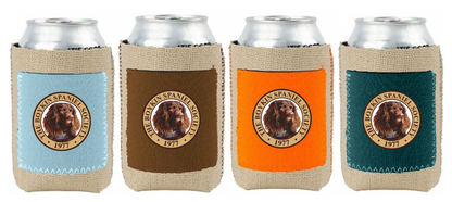 Burlap Koozie with Neoprene Pocket -  BSS Seal