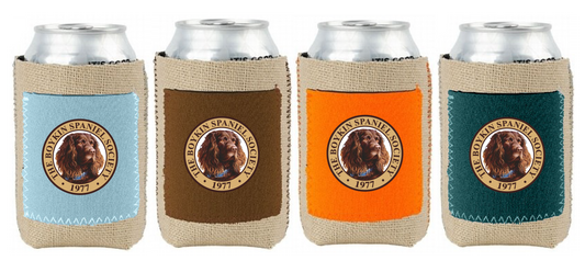 Burlap Koozie with Neoprene Pocket -  BSS Seal