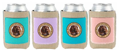 Burlap Koozie with Neoprene Pocket -  BSS Seal