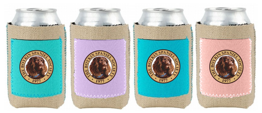 Burlap Koozie with Neoprene Pocket -  BSS Seal