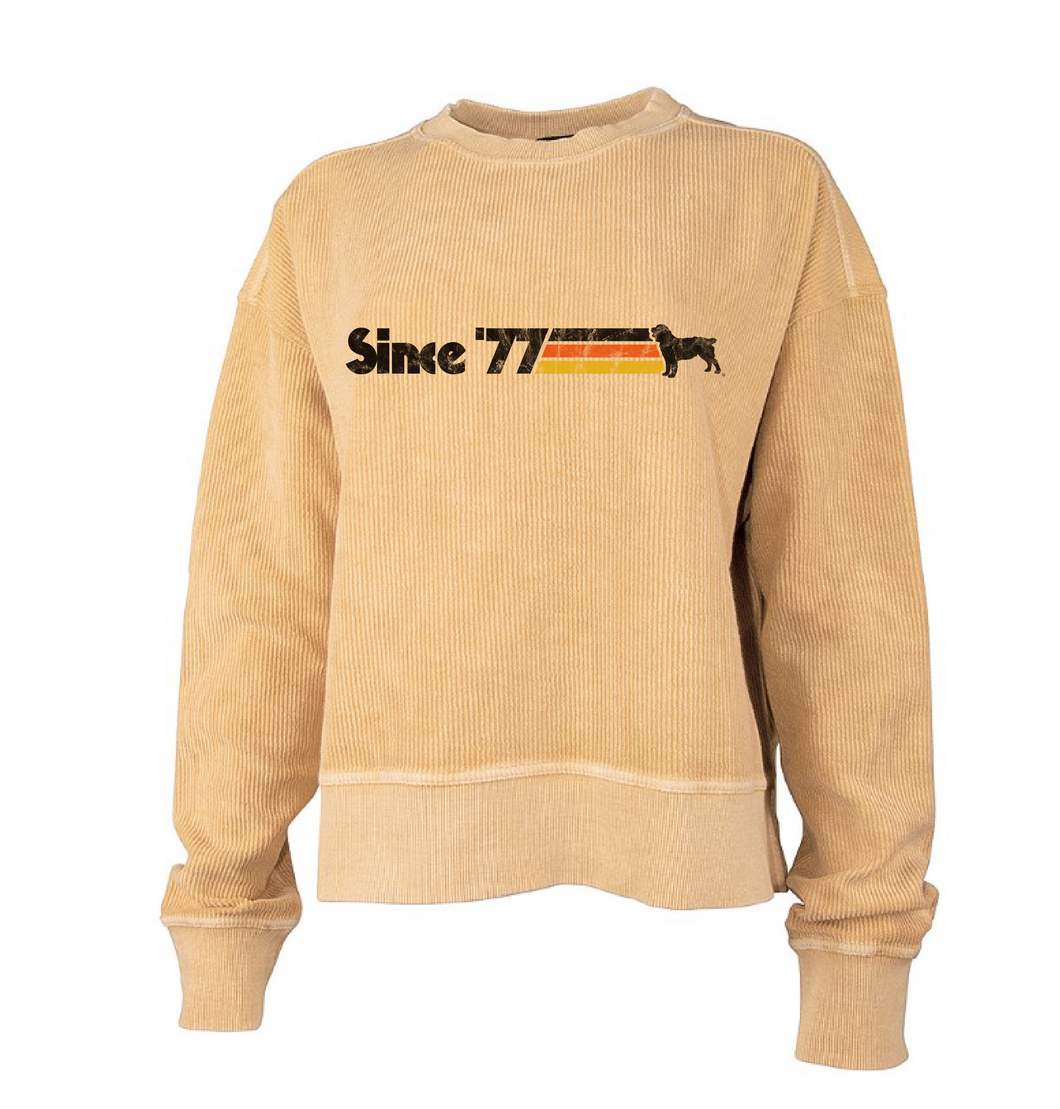Cropped Corded Sweatshirt Boykin Spaniel 1977 (2 colors)