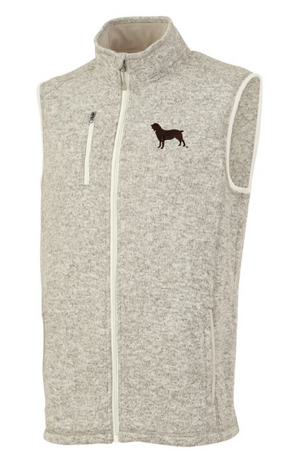Men's Pacific Heathered Vest with Official Boykin Spaniel Society Silhouette (2 colors)