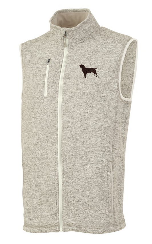 Men's Pacific Heathered Vest with Official Boykin Spaniel Society Silhouette (2 colors)
