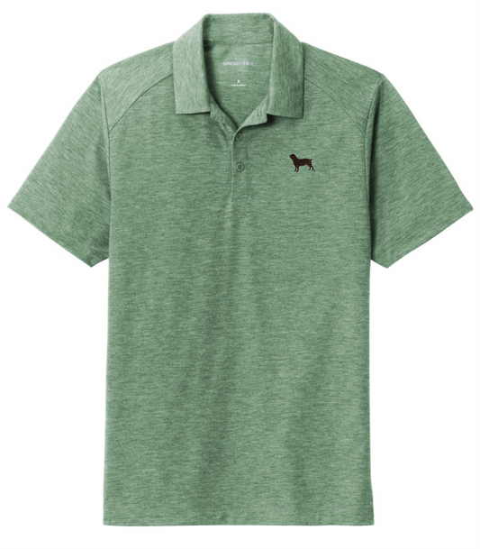 Tri-Blend Wicking Polo with Official Boykin Spaniel Society Embroidered Silhouette