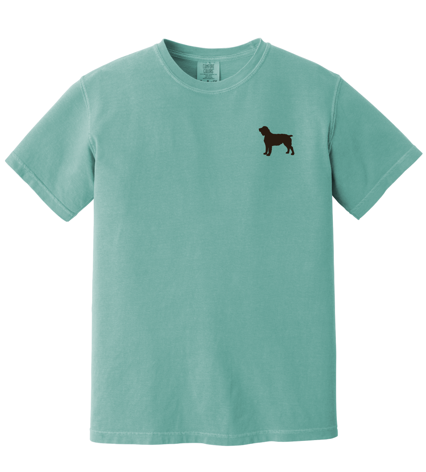 Short Sleeve T-Shirt Vintage Boykin 100% Heavy Weight Cotton Comfort Color (Sea Foam)