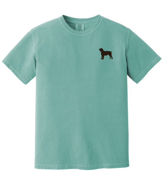 Short Sleeve T-Shirt Vintage Boykin 100% Heavy Weight Cotton Comfort Color (Sea Foam)