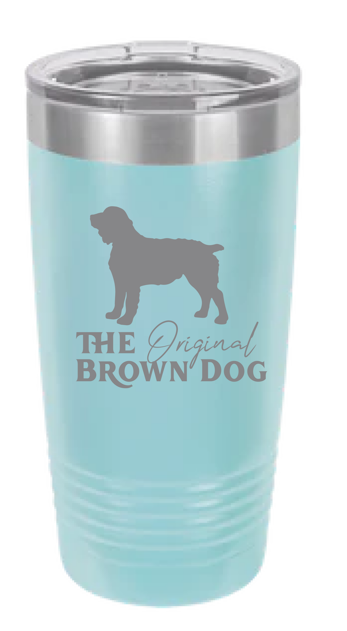 20 oz Tumbler - Boykin Spaniel Outfitters Original Brown Dog Engraved