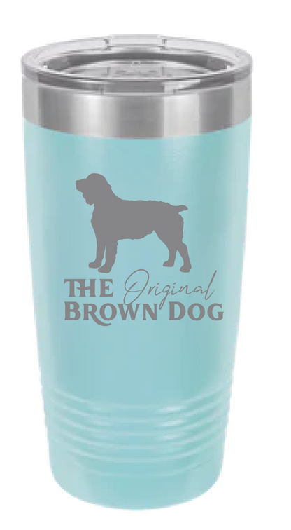 20 oz Tumbler - Boykin Spaniel Outfitters Original Brown Dog Engraved
