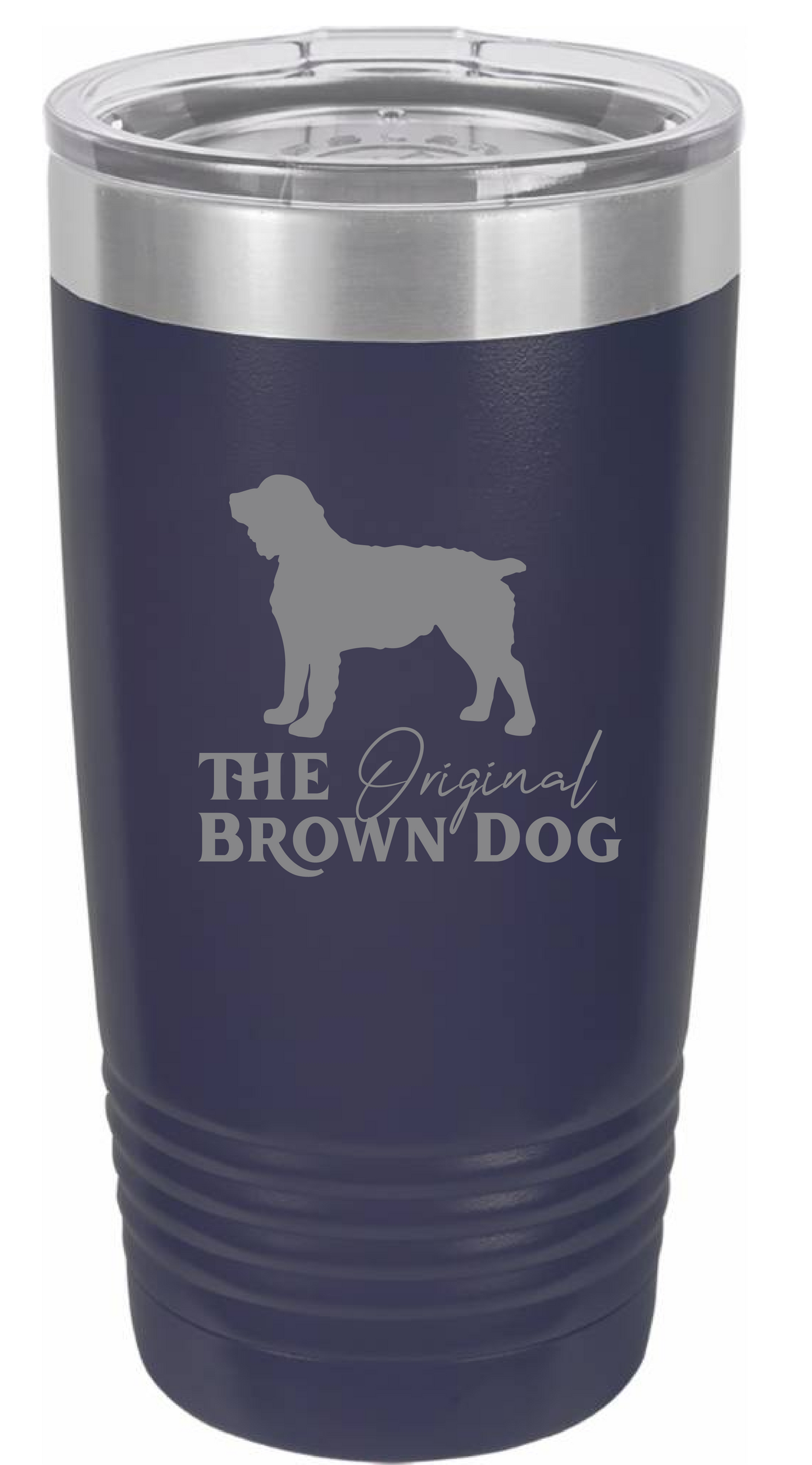 20 oz Tumbler - Boykin Spaniel Outfitters Original Brown Dog Engraved