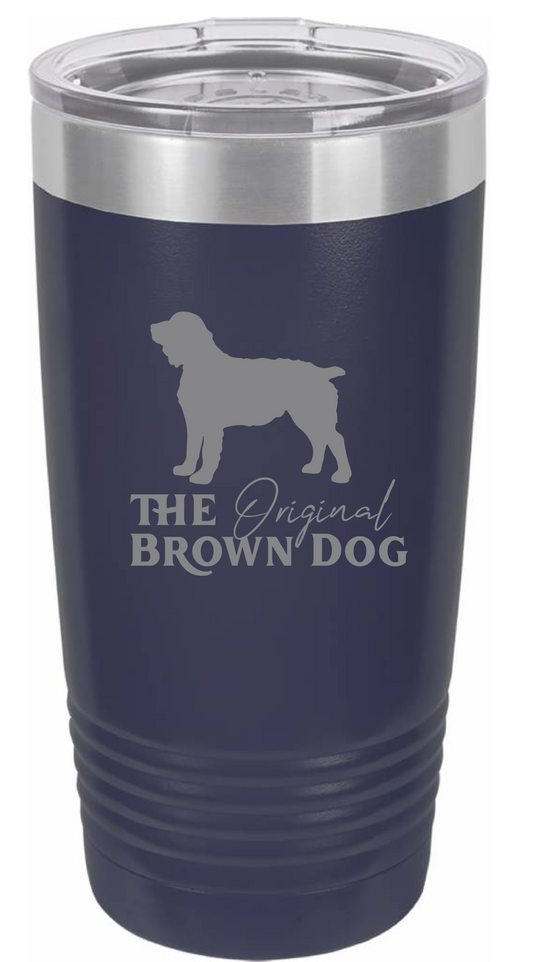 20 oz Tumbler - Boykin Spaniel Outfitters Original Brown Dog Engraved