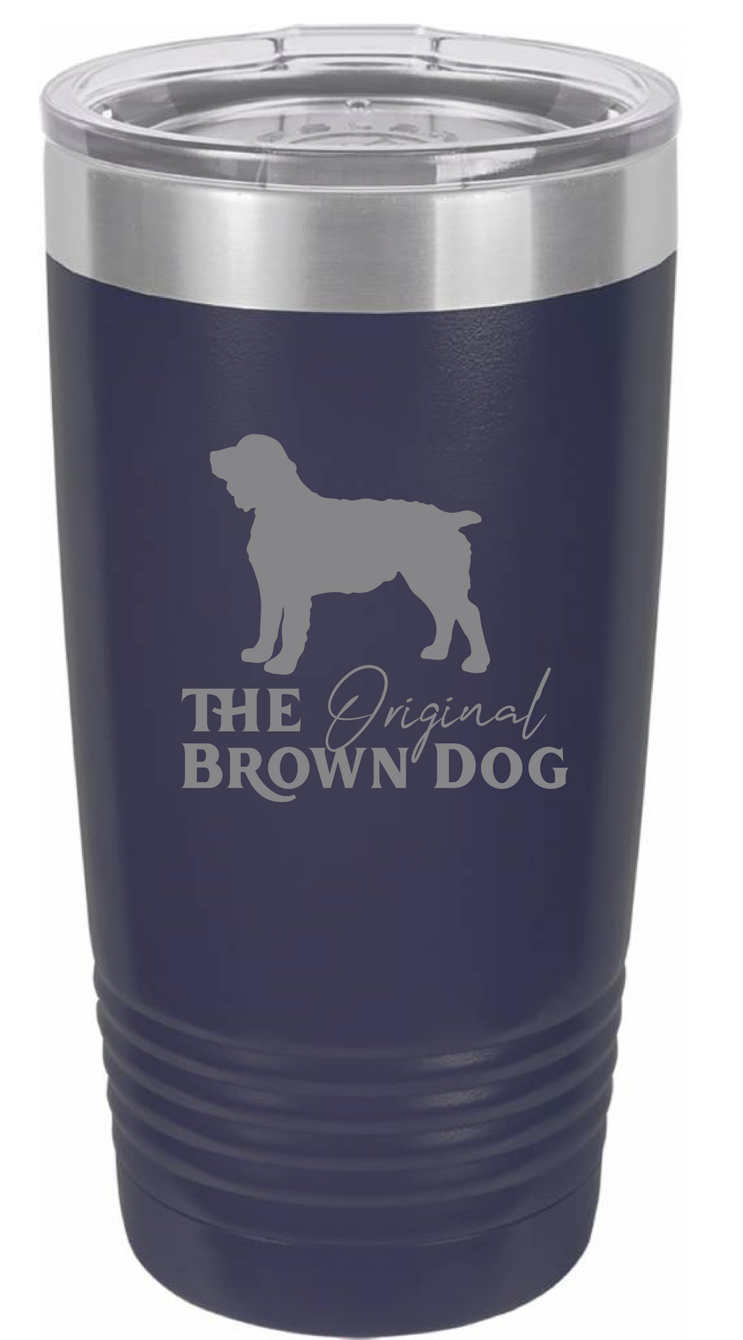 20 oz Tumbler - Boykin Spaniel Outfitters Original Brown Dog Engraved