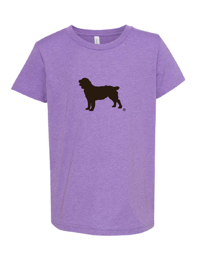 Youth Short Sleeve T-Shirt Boykin Spaniel Society Official Silhouette