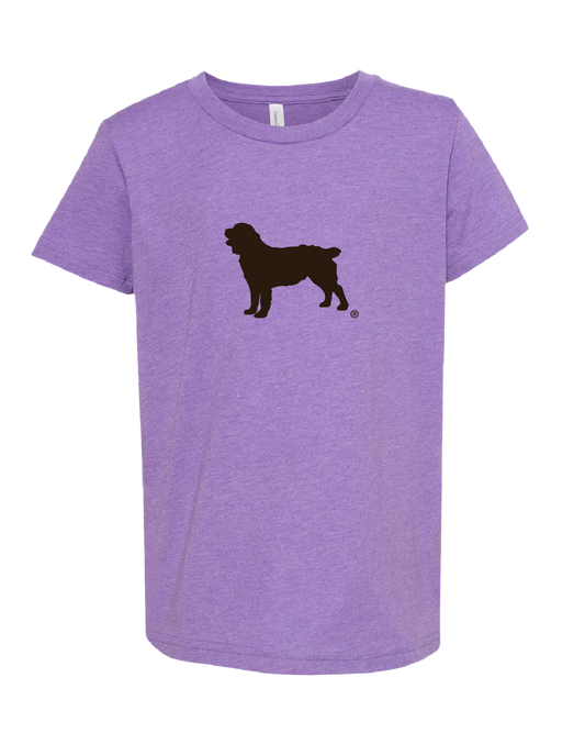 Youth Short Sleeve T-Shirt Boykin Spaniel Society Official Silhouette