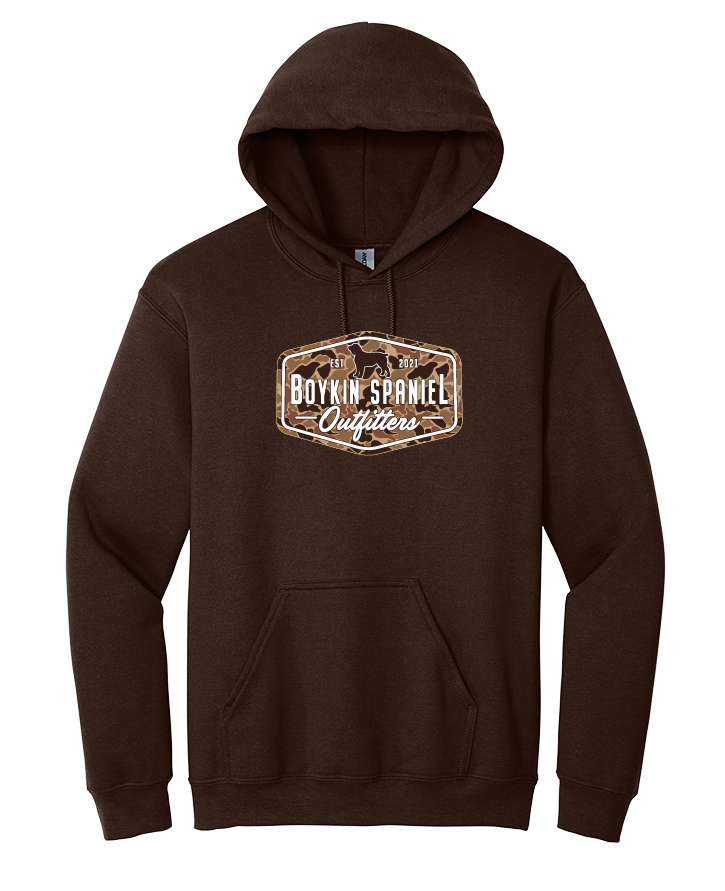 Hoodie - Boykin Spaniel Outfitters Old School Camo (2 colors)