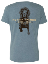 Load image into Gallery viewer, Women&#39;s Short Sleeve V-Neck Boykin Spaniel T-Shirt (3 colors)

