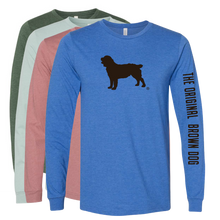 Load image into Gallery viewer, Long Sleeve Unisex T-Shirt - Boykin Spaniel Society Official Boykin Silhouette (8 colors)
