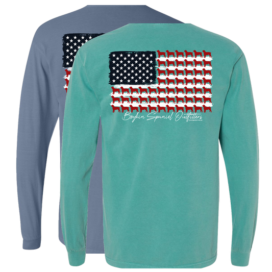 Long Sleeve 100% Cotton Tee - American Boykin