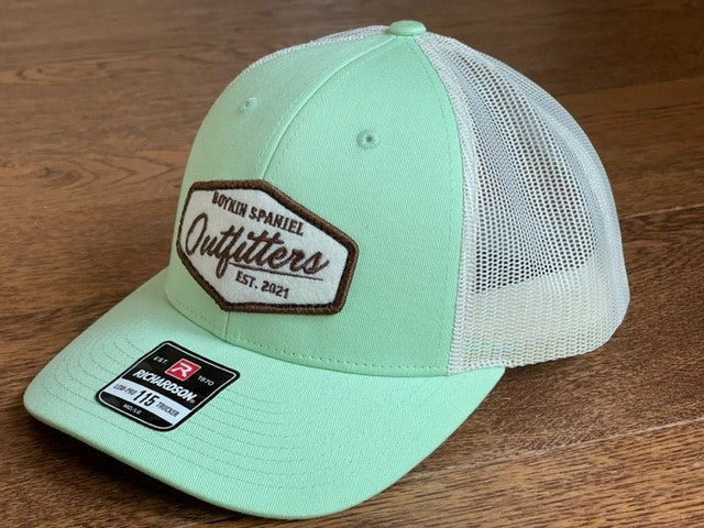 Richardson 115 Low Pro Trucker Hat Patina Green/Birch with Felt BSO Patch