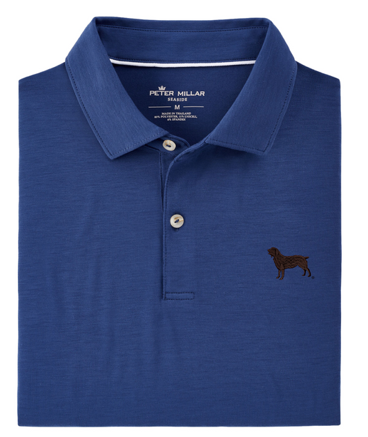 Peter Millar drirelease® Natural Touch Polo with Boykin Spaniel Silhouette