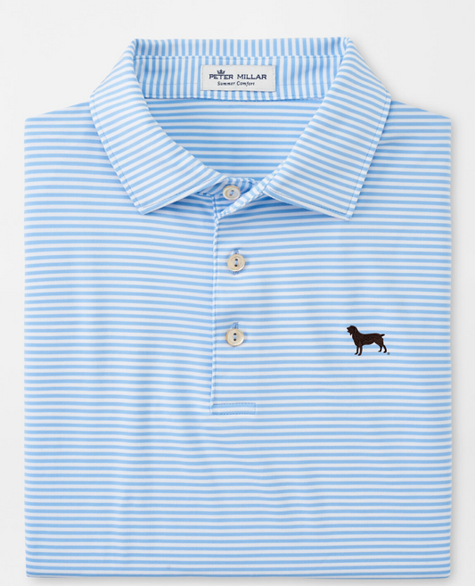 Peter Millar Hales Performance Jersey Polo - Cottage Blue
