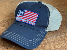 Load image into Gallery viewer, Richardson 111 Garment Washed Trucker Navy/Khaki with American Boykin Patch
