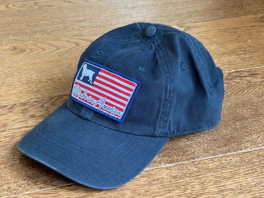 Richardson 320 Washed Chino Hat - American Boykin Patch - Navy Size Small