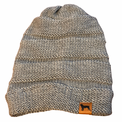 Women's Scrunch Beanie with Boykin Spaniel Leather Patch