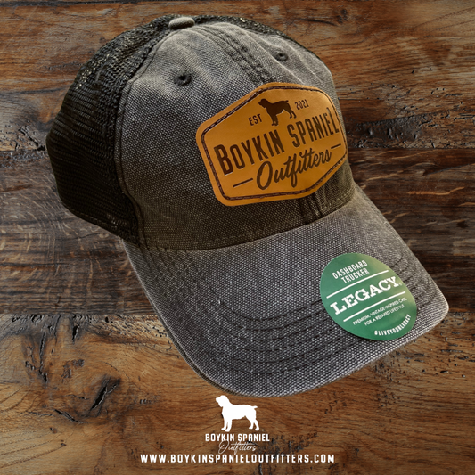 OFA Legacy Old Favorite Trucker Hat -  BSO Leather Patch - Black