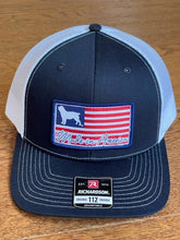 Load image into Gallery viewer, Richardson 112 Classic Trucker Cap - American Boykin Flag Patch - Navy/White
